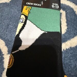 Disney Villains Crew Socks - Black, Green, and White